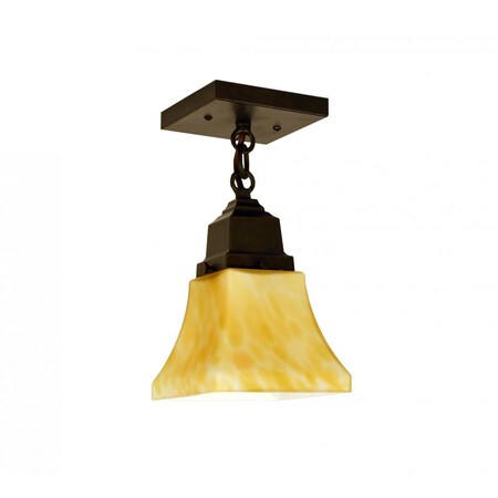 Arroyo Craftsman ruskin one light ceiling mount RCM-1-BZ